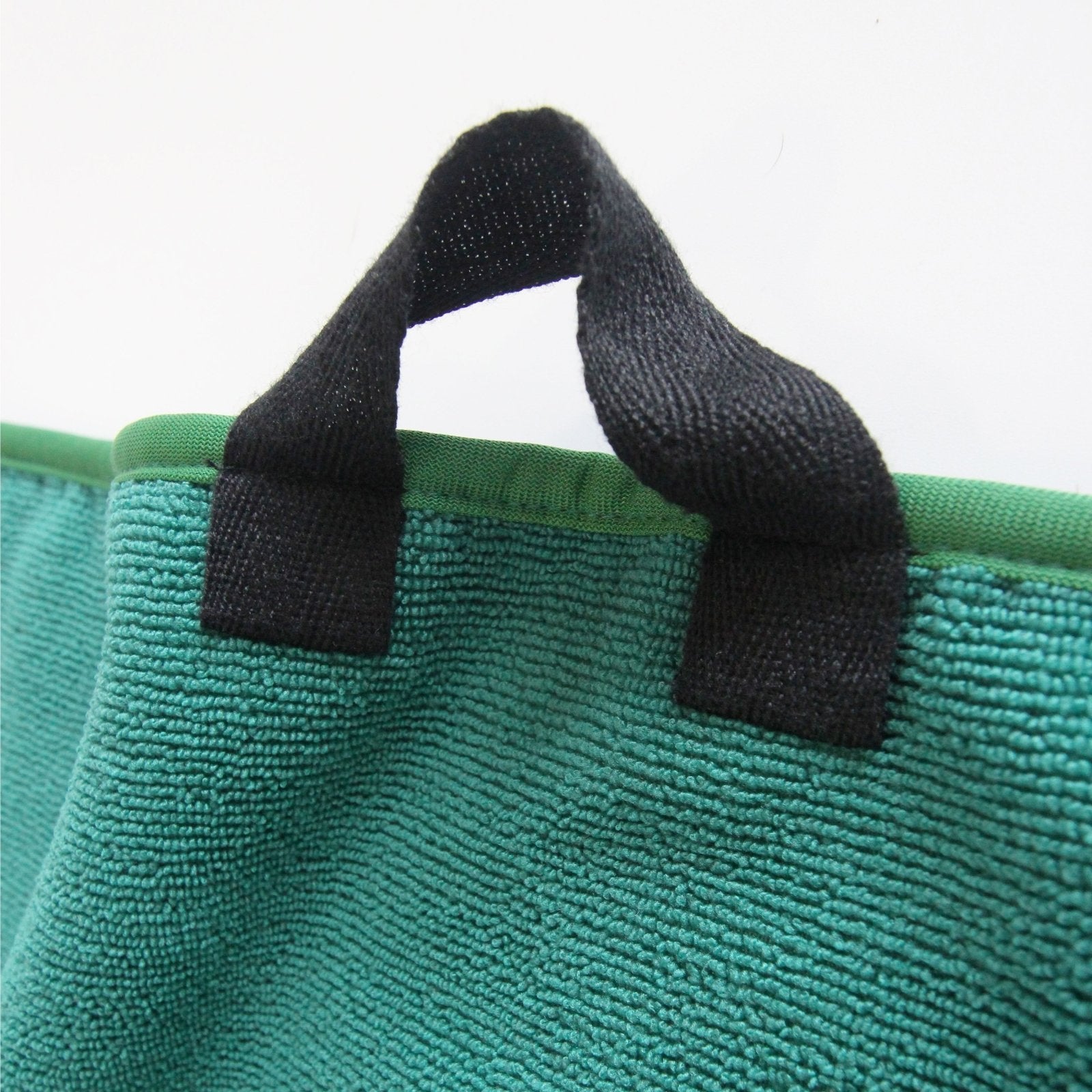 Close up hanging loop on the Microfibre Dog Towel