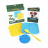 Product image of 5 in 1 lick mat set with 2 lick mats a spatular, a cleaning brush and feeding mat recipe book